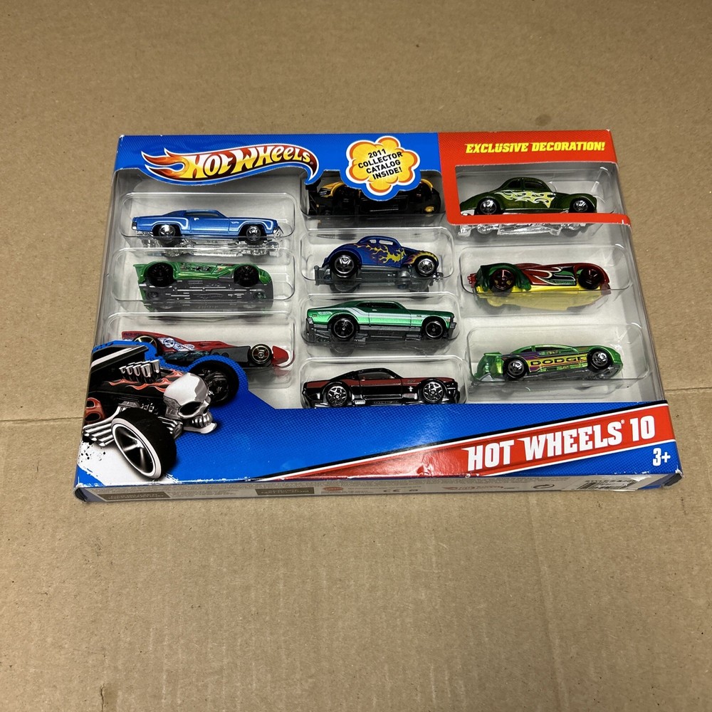 2011 Hot Wheels 10~10 Pack Exclusive Decoration Set LTD 1:64 Diecast Sealed
