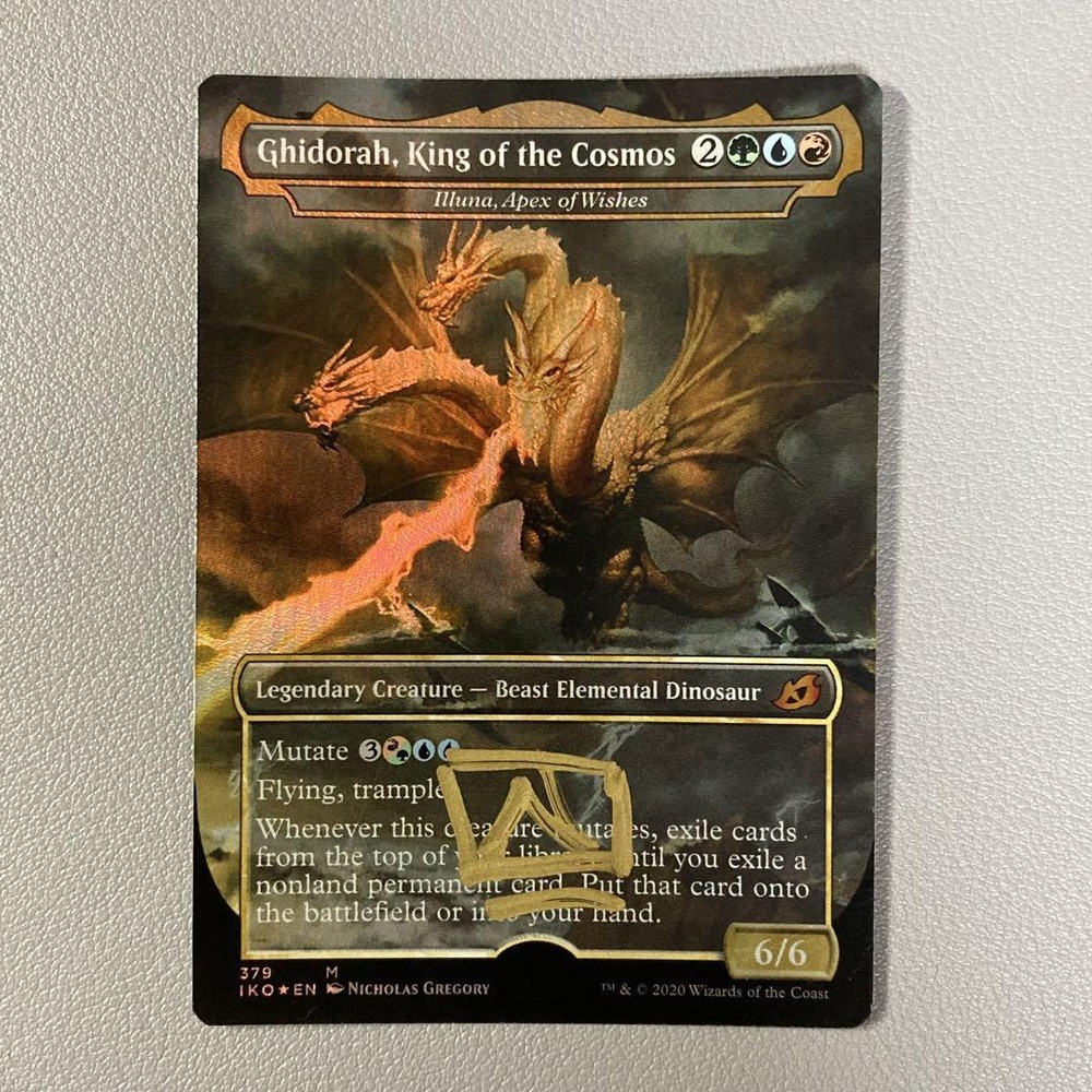 MTG Artist Proof Ghidorah, King of the Cosmos Foil English Signed Iko King JAPAN