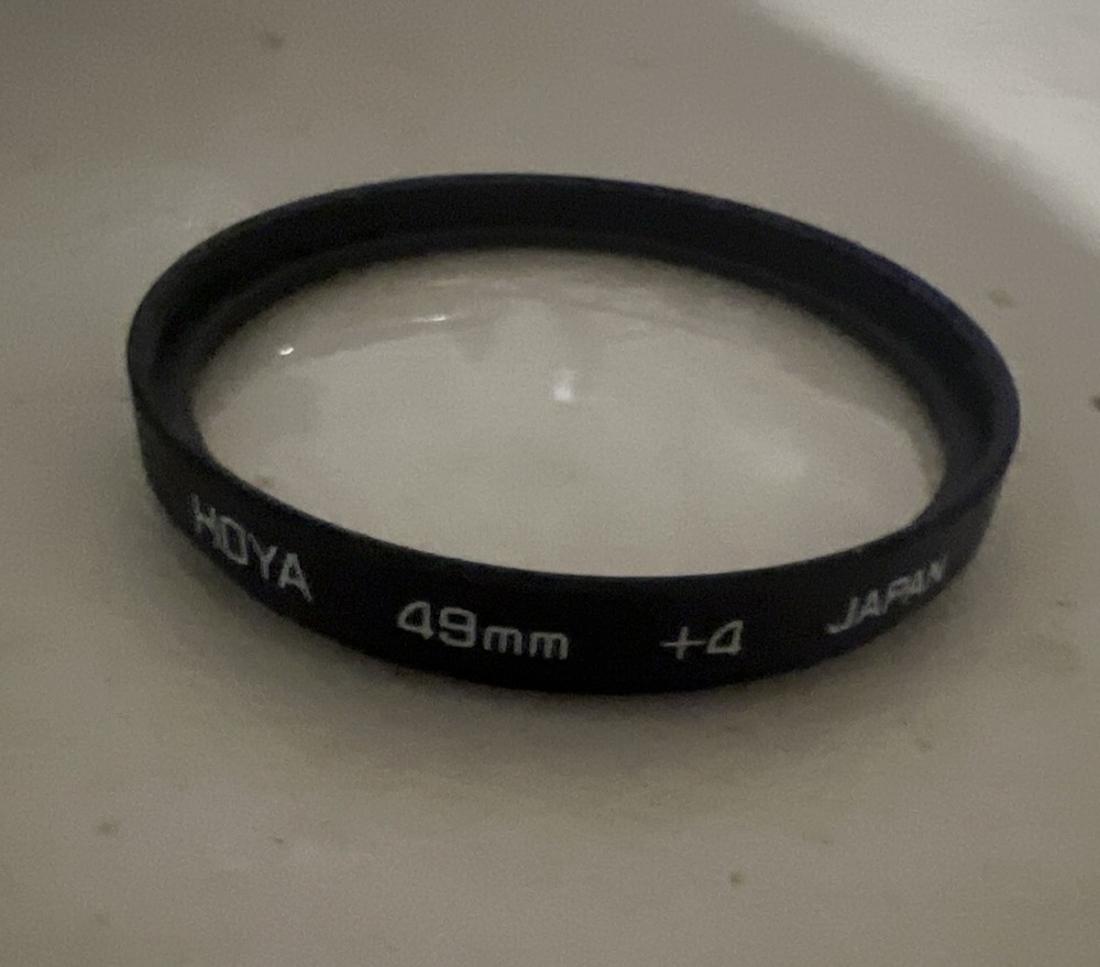 Hoya 49mm +4 Close-Up Japan Filter for Macro Photography