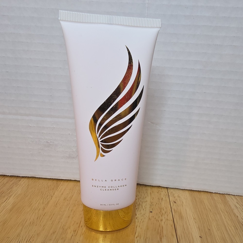 NEW Bella Grace Enzyme Collagen Face Cleanser Exfoliating Hydrating 3.0 oz #c2d