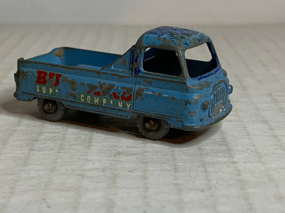 Matchbox #60-a  Morris Jr. Pick-up Truck Blue w/Gray Wheels