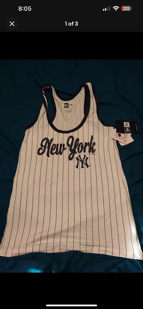 New Era MLB Women's New York Yankees Pinstripe Tank Top - XS