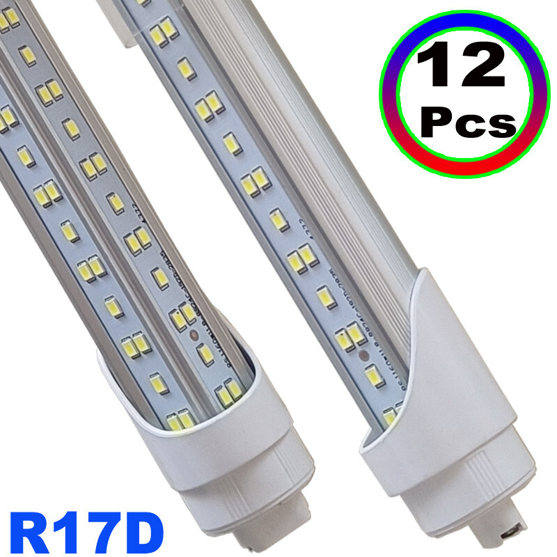 T8 8Ft R17D HO Led Tube Light Bulbs 8 FOOT 144W 8' Led Shop Light 6500K 12Pcs