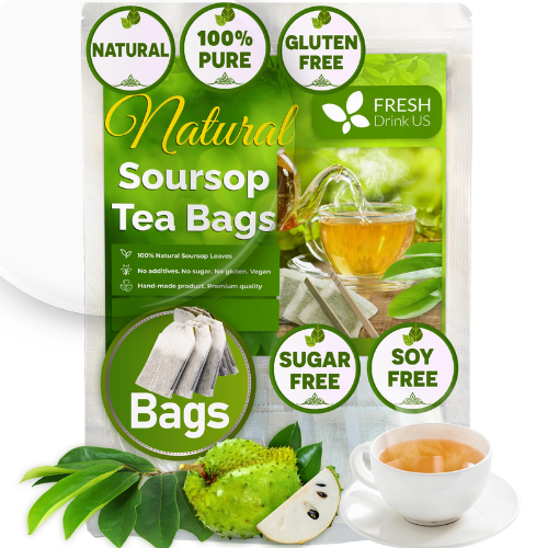 Organic Soursop leaves Tea Bags Herbal Guanaba Graviola Annona Muricata Powder