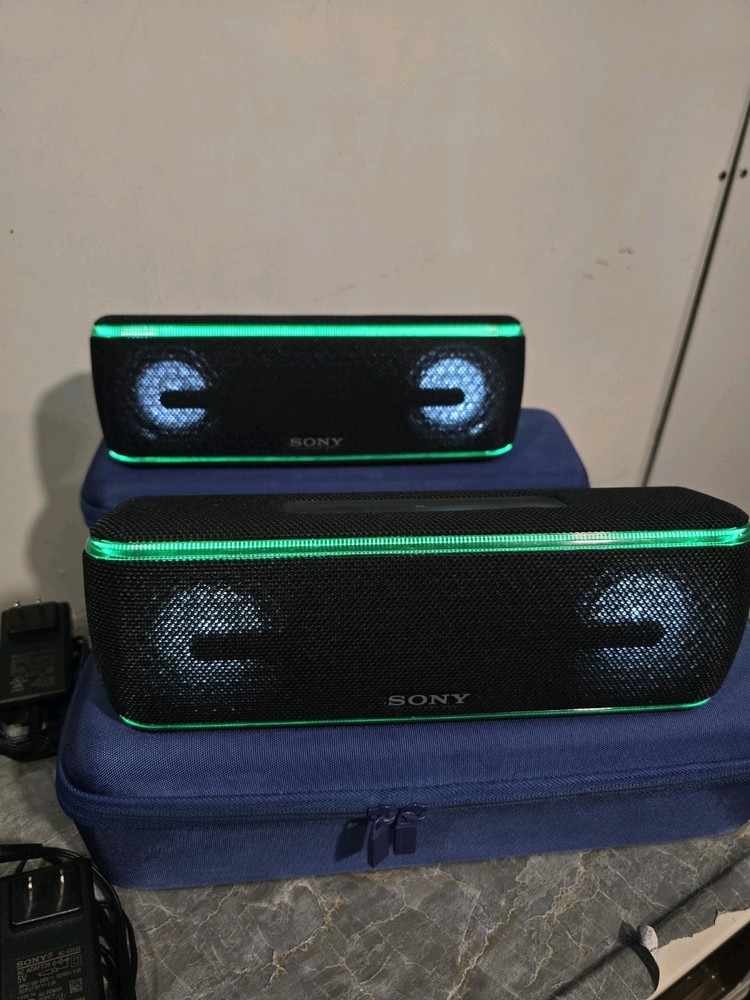 Sony SRS-XB41 Portable Bluetooth Speaker with Party Lights Case and Charger