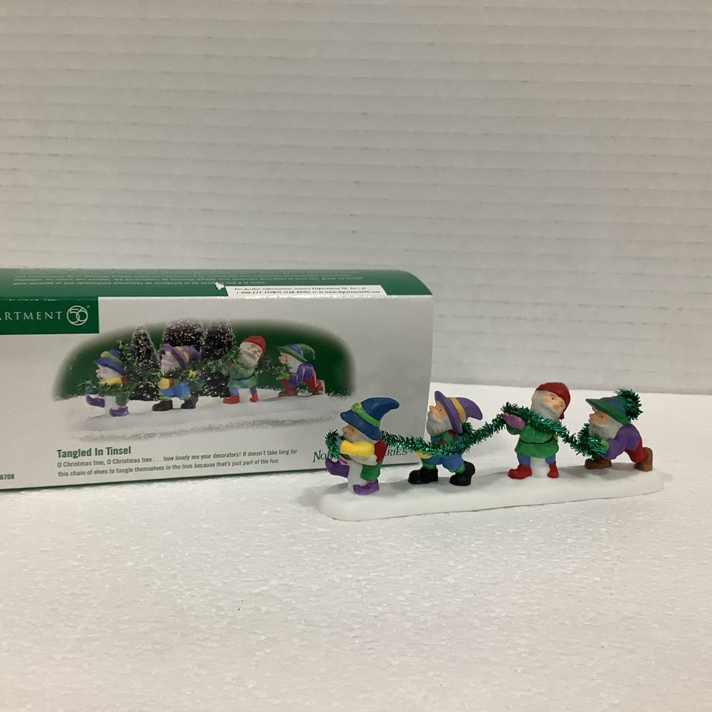 Department 56 North Pole Series 56708 Tangled In Tinsel Accessory