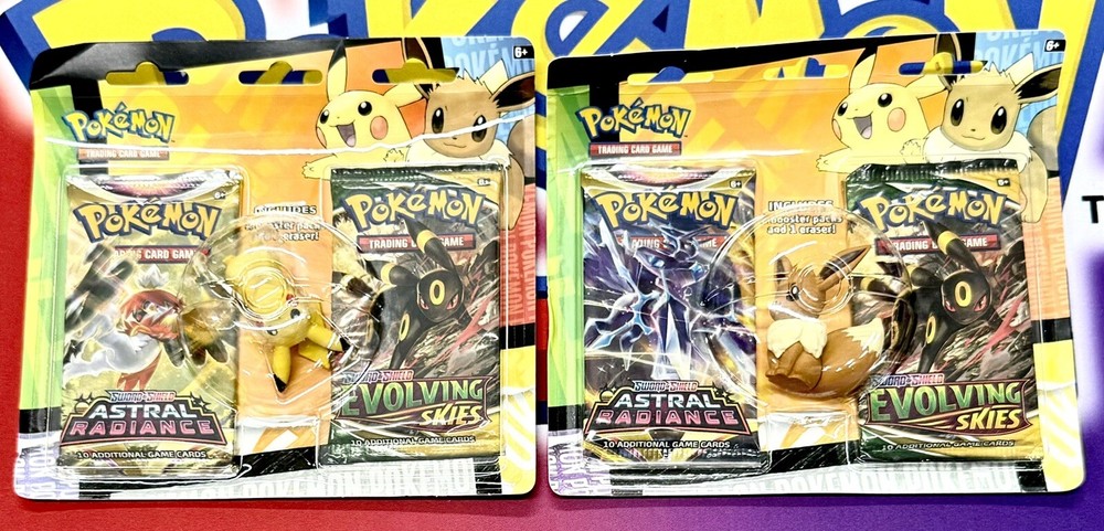 Back to School Eraser Blister  (Evolving Skies/Astral Radiance) SET OF 2 - New-image