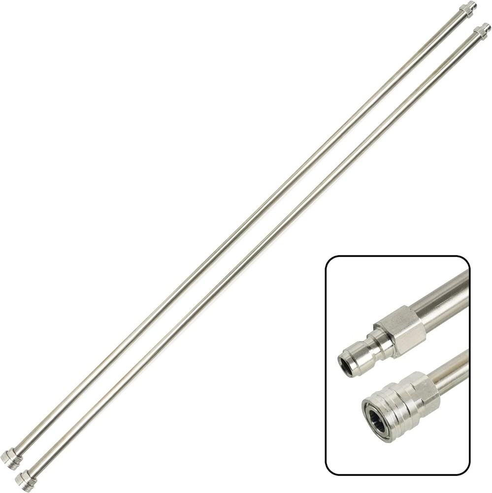 10ft Stainless Steel Pressure Washer Extension Wand with 1/4 Inch Quick Connect