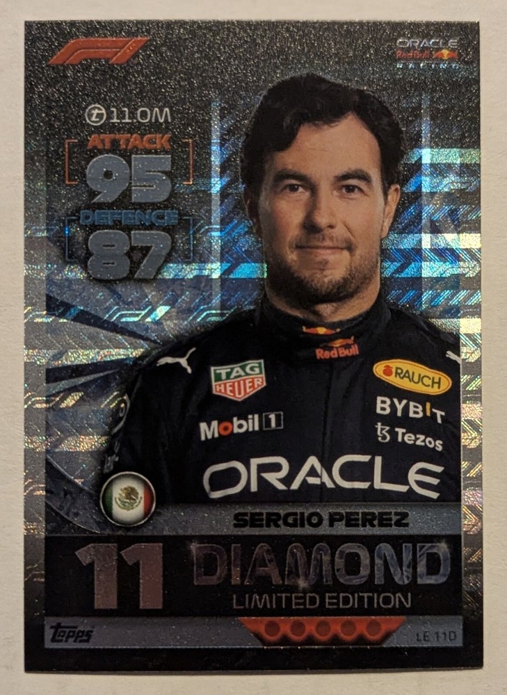 2022 Topps Turbo Attax Sergio Perez F1 Diamond Limited Edition #LE 11D