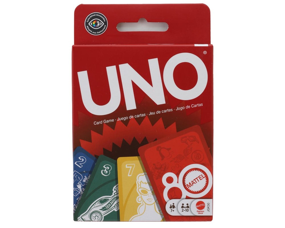 Mattel UNO® 80th Anniversary Ruby Red Edition Card Game [MTTJGK30]