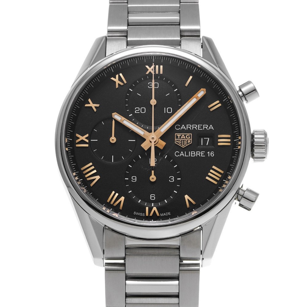 TAG Heuer Carrera Chronograph Japan Limited 400pcs Black Dial Auto CBK2113 BA0715