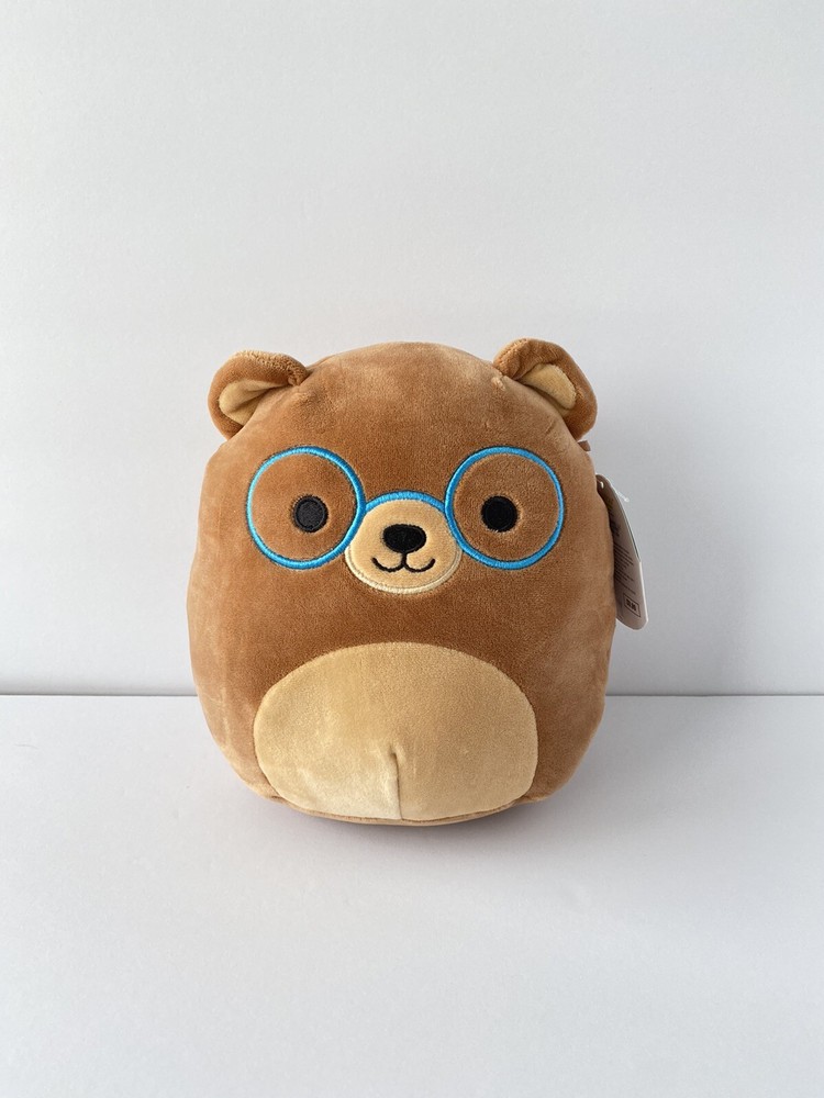 Baron the Bear Squishmallow 8 Inch Blue Glasses with Tags