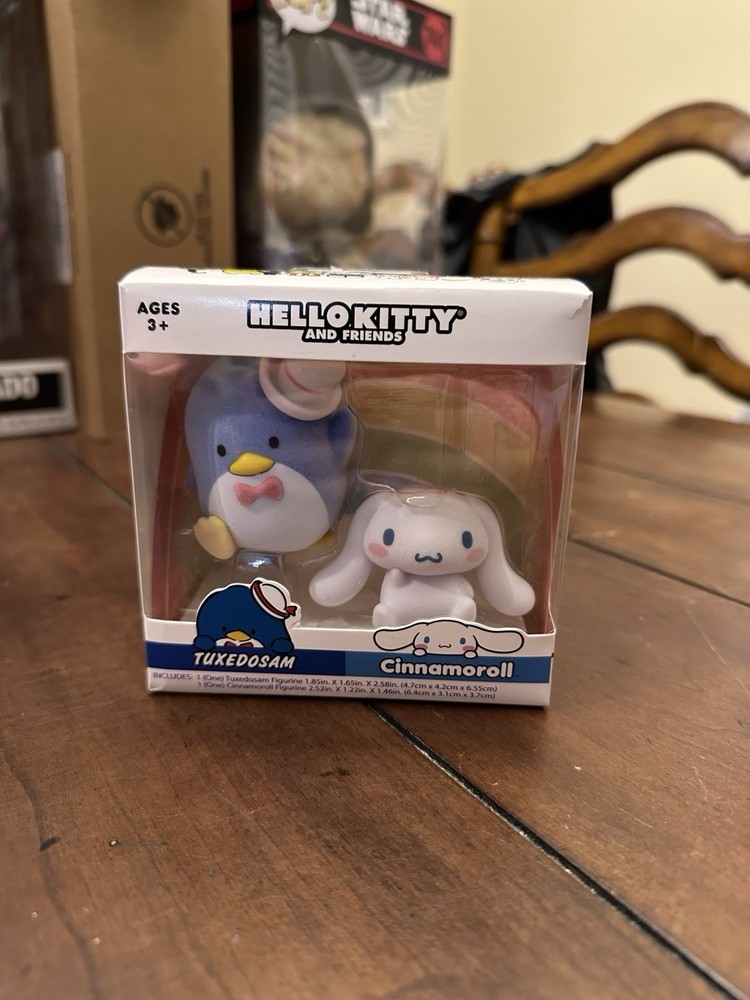 Sanrio Collectible: Tuxedo Sam And Cinnamoroll Figure Set - New