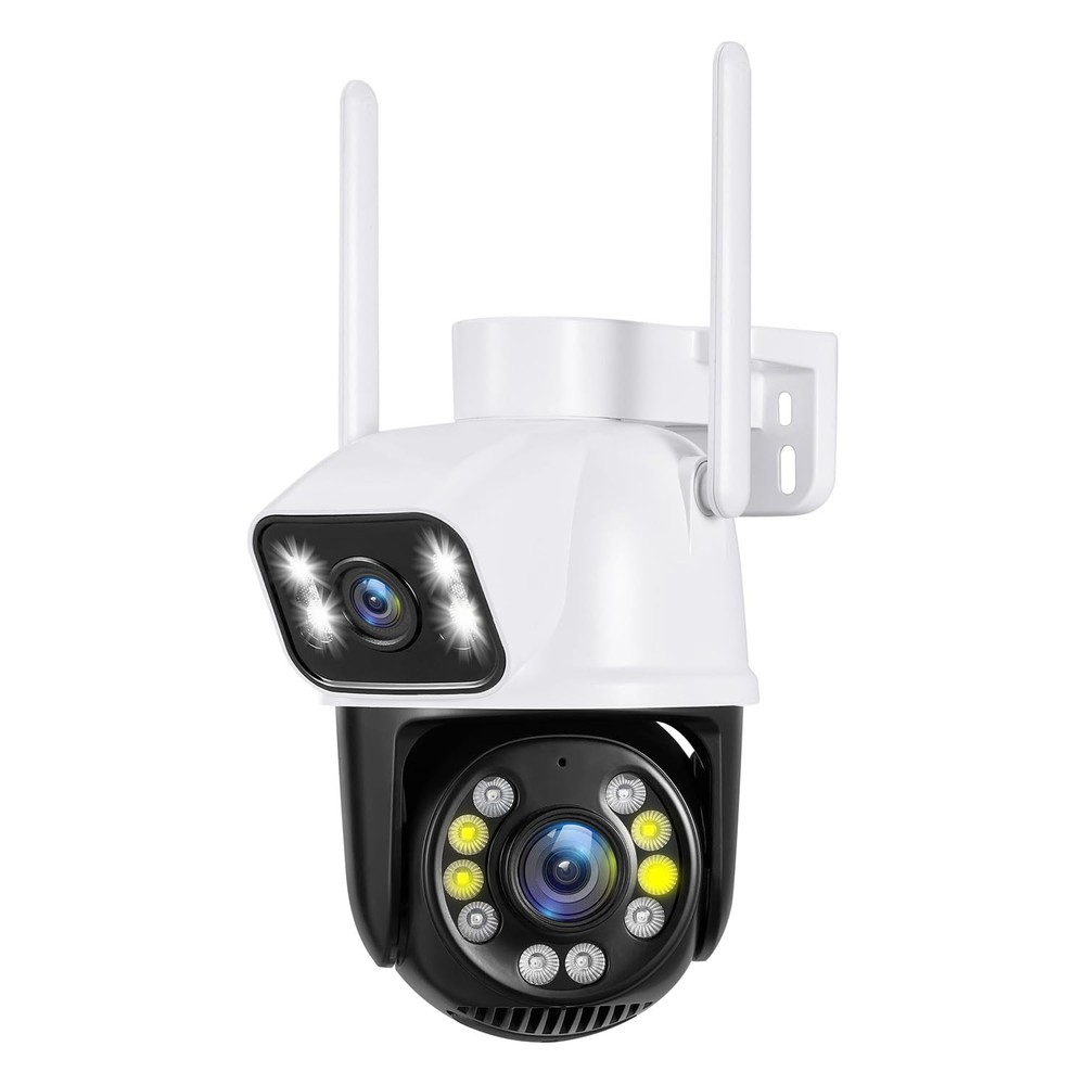 2X3MP Dual Lens PTZ WiFi Outdoor Security Camera with Human Detection