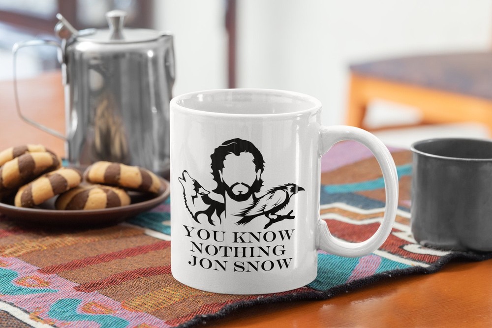 Funny Coffee Mug You Know Nothing Jon Snow - White Coffee Mug