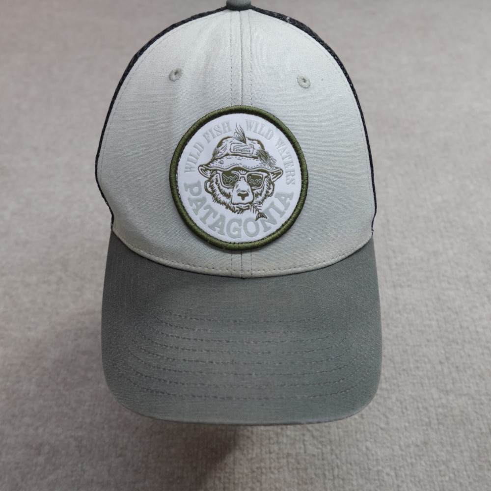 Patagonia Gray Grizzly Bear Trucker Hat Support Conservation