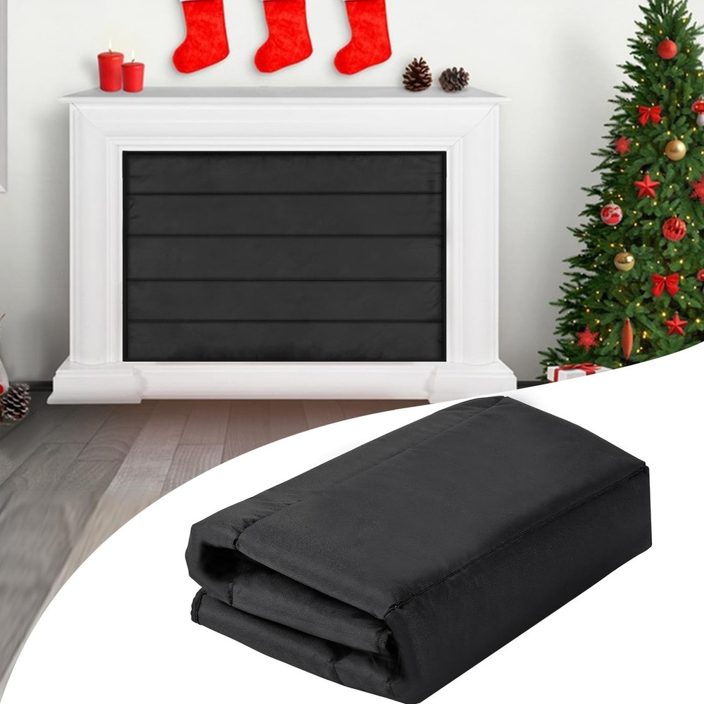 Magnetic Fireplace Blanket for Heat Loss Indoor Fireplaces Covers Keep Drafts...