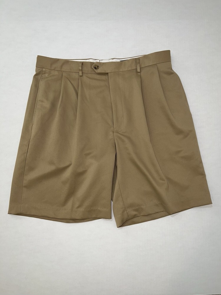 Daniel Cremieux Signature Collection Pleated Khaki Shorts Men's Size 36