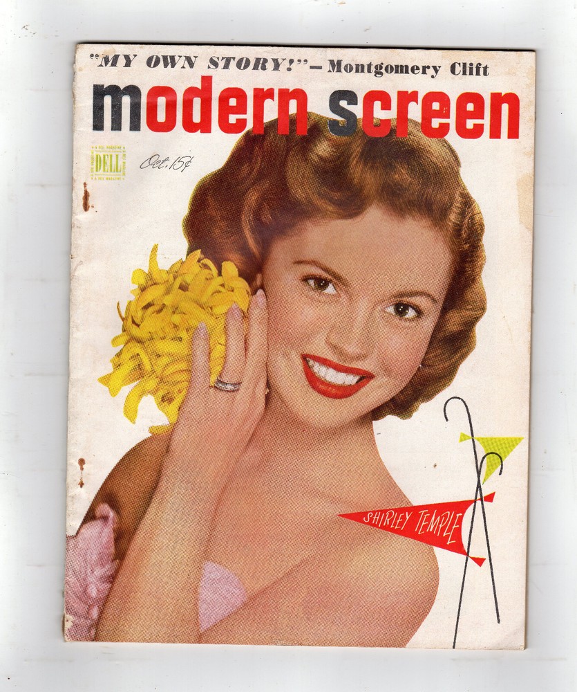 Modern Screen October 1949 issue - Shirley Temple cover