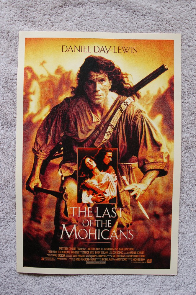 The Last of the Mohicans Lobby Card Movie Poster Daniel Day-Lewis
