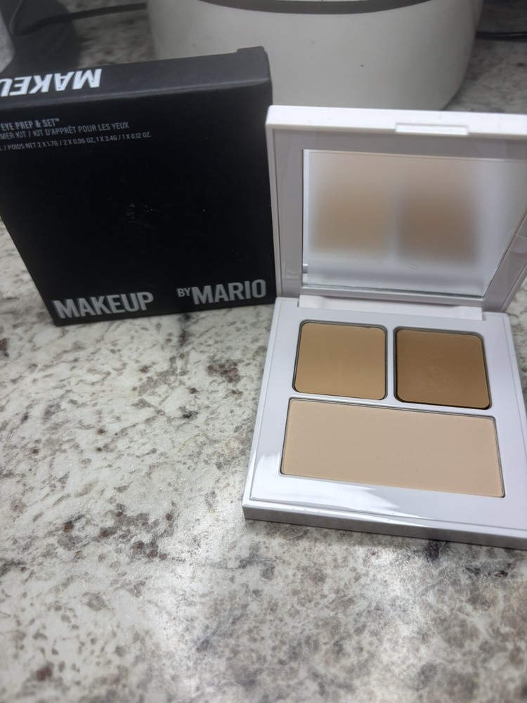 BNIB Makeup by MARIO Master Eye Prep & Set MEDIUM Primer Kit Palette  AUTHENTIC