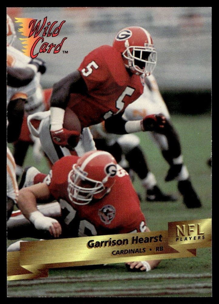 1993 Wild Card Garrison Hearst Phoenix Cardinals Rookie Card P22