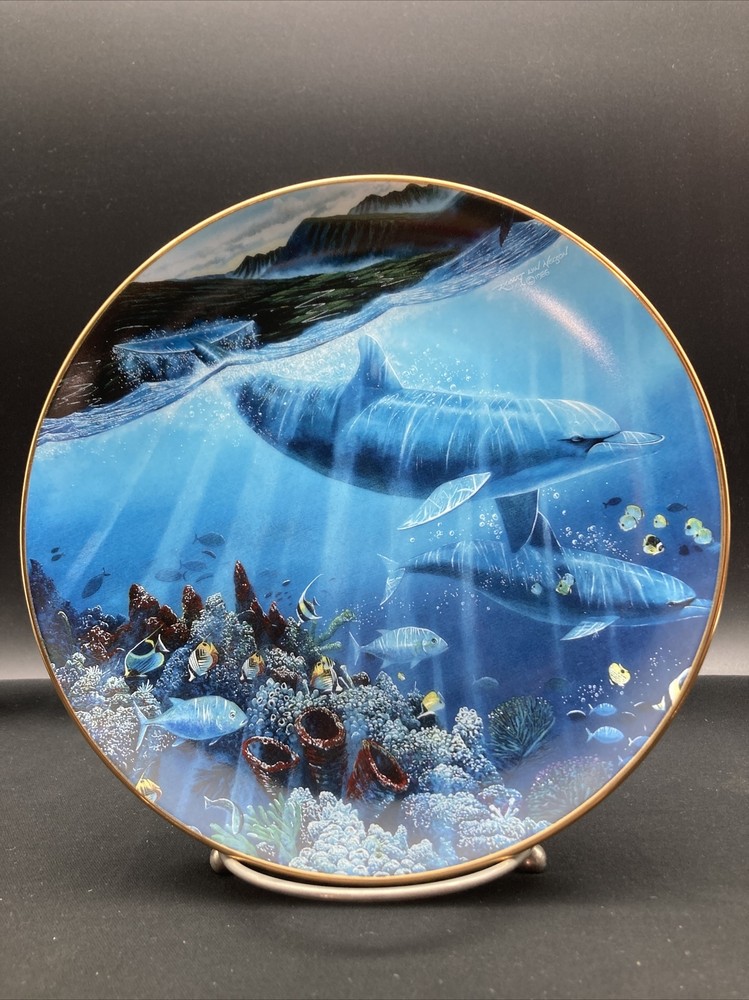 Lahaina Seaflight Underwater Paradise Danbury Mint Collector Plate ~