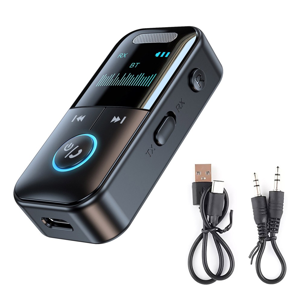 Bluetooth 5.4 Wireless Audio Receiver for Home & Car with 3.5mm AUX Cable