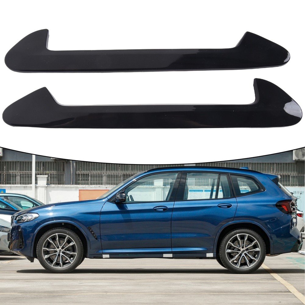 Glossy Black ABS Side Air Fender Vent Trim for X3 G01 X4 G02 Easy Fit