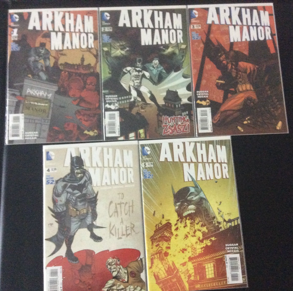 Arkham Manor Complete Set 1-5 DC Comics 2014-2015 NM Condition