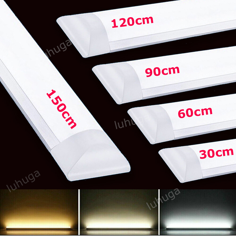 LED Tube Light Fixture for Shop Garage Workbench 2FT 3FT 4FT Batten Strip