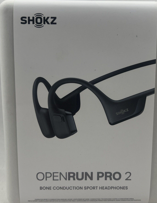 Shokz OpenRun Pro 2 Bone Conduction Open-Ear Sport Bluetooth Headset Black S820