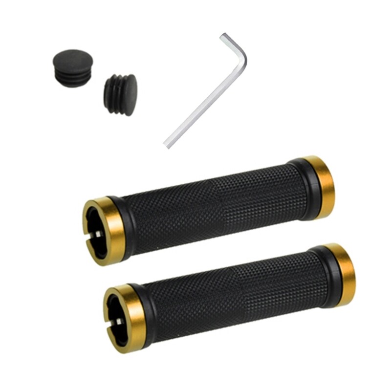 2Pcs Non-Slip Bike Handlebar Grips Rubber Cover Mountain Bicycle Ergonomic Grip