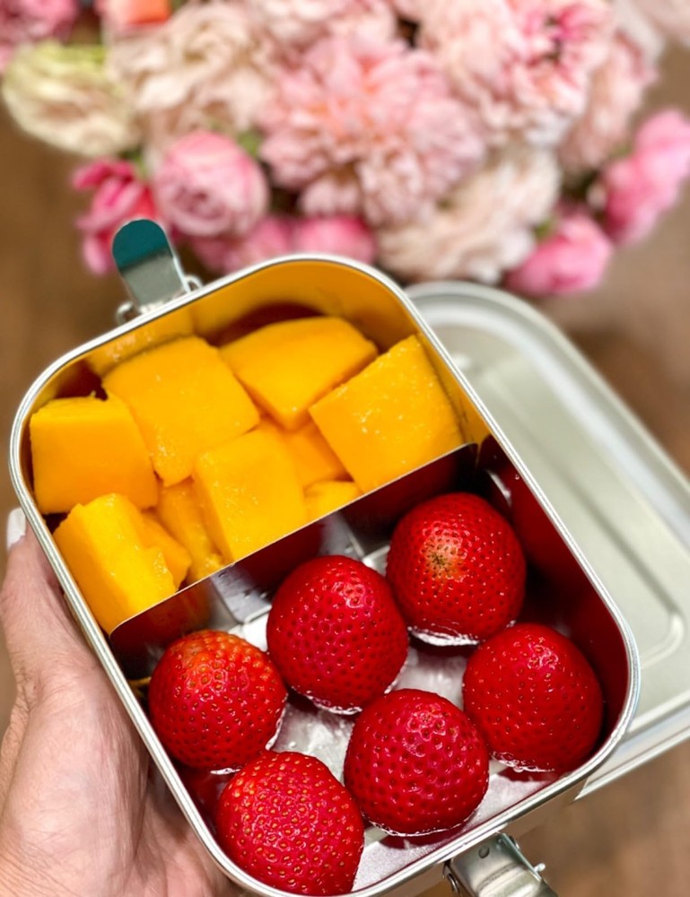 750ml Stainless Steel Lunch Box with Removable Divider | 27oz | Leakproof