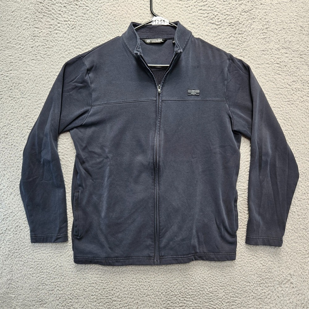 Travis Mathew Jacket Mens Size Medium Black Full Zip