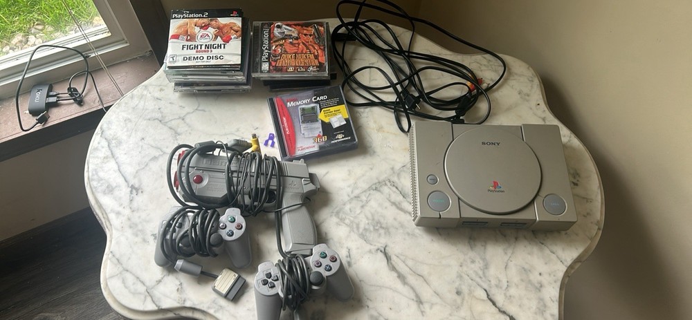 Original PlayStation Console Bundle with Games & Accessories