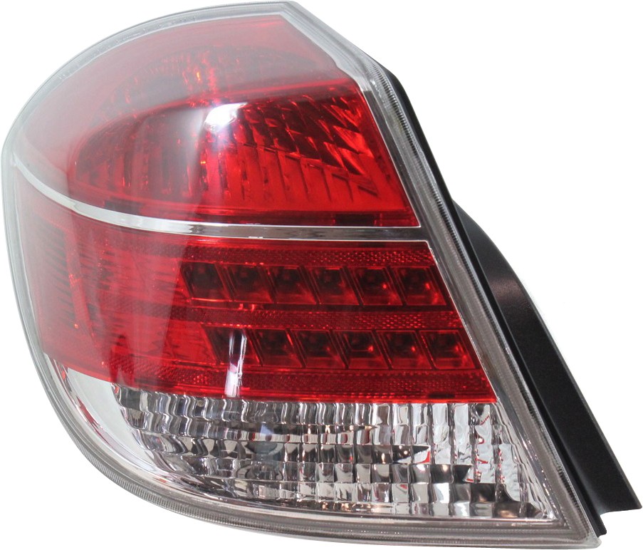 Halogen Tail Light For 2007-2009 Saturn Aura Left Clear & Red Lens w/ Bulb(s)