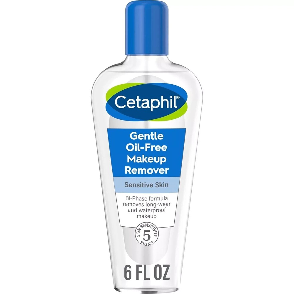Cetaphil Gentle Waterproof Makeup Remover, Oil-Free Formula Suitable for...