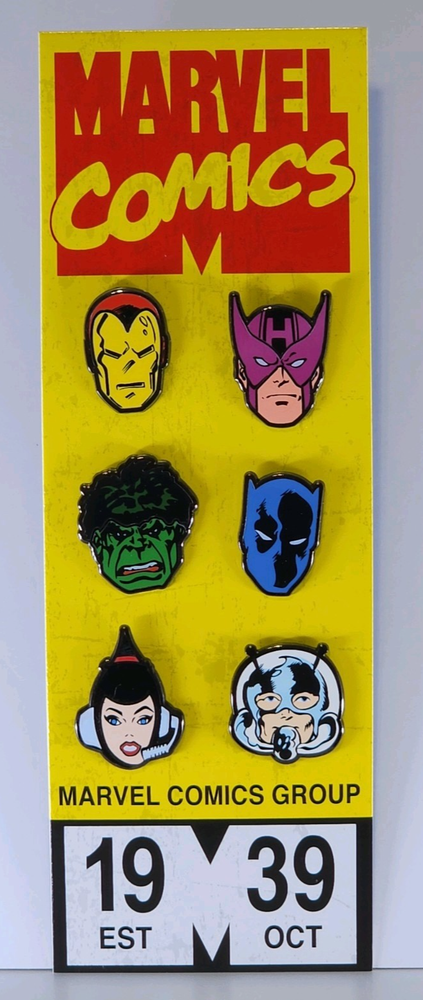 Marvel 80th Anniversary Iron Man Tony Stark NYCC 2019 Pin Set 3