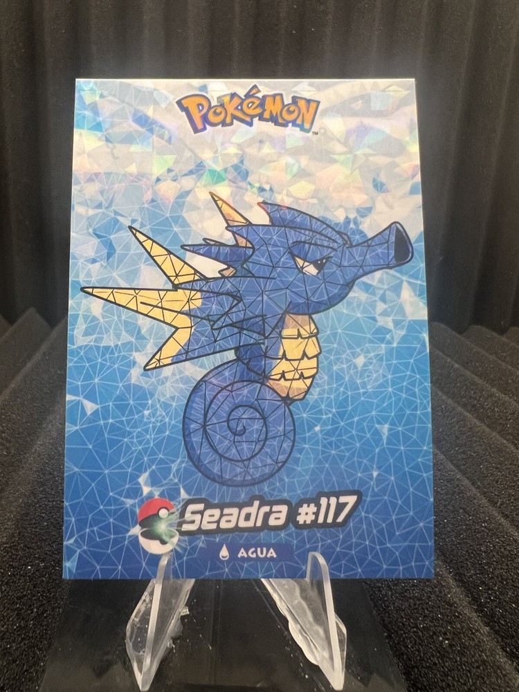 Seadra #117 Cracked Ice Holo Pokemon Card Crystal Collection 2024