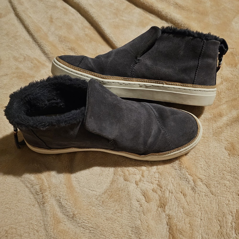 Toms Grey Paxton Slip On Shoes Sneakers Womens Size 9.5