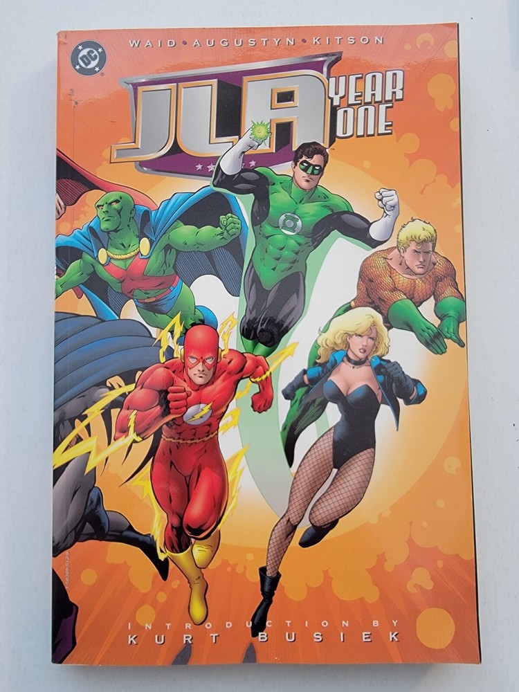 JLA Year One 1999 VF/NM DC Comics Trade Paperback, Brian Augustyn, Mark Waid