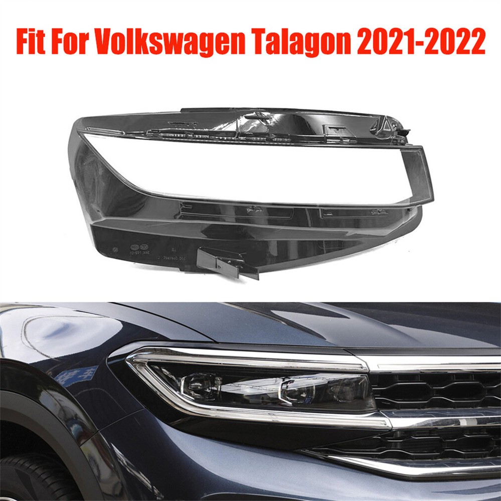Headlight Headlamp Lens Cover Right Side For Volkswagen Talagon 2021-2022 1Pcs