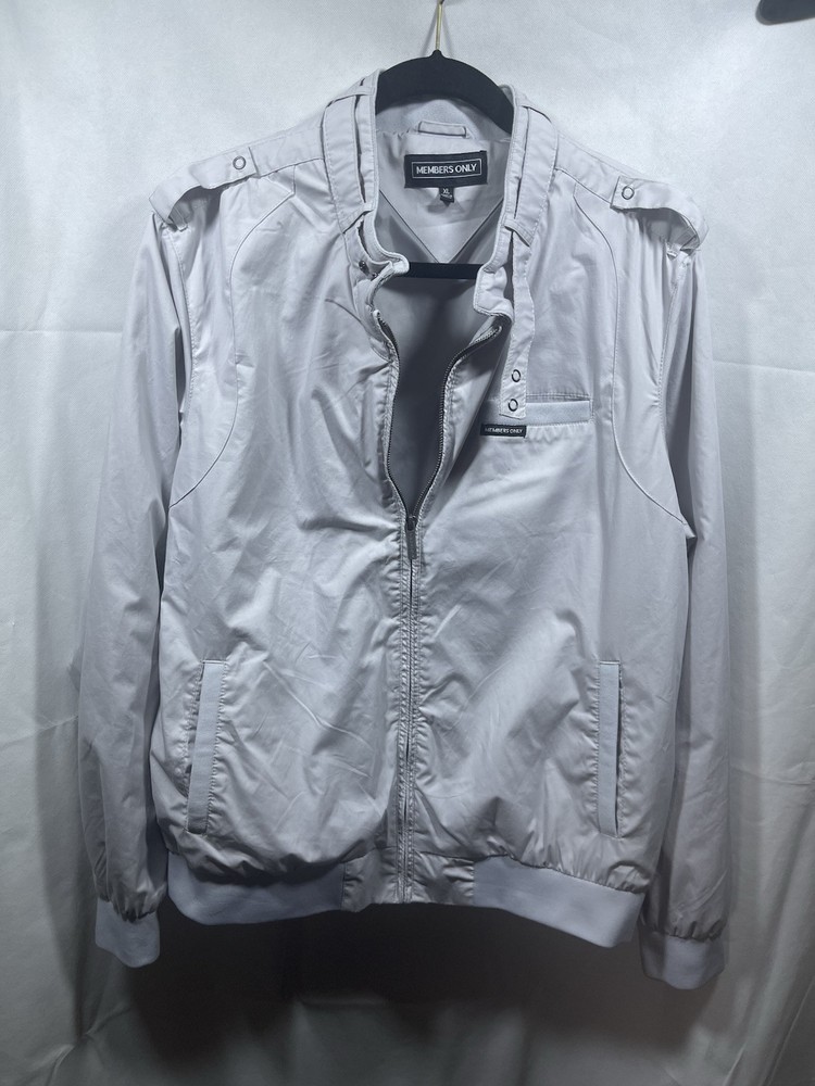 Members Only Gray Mens Casual Jacket Slim Fit Stylish Outerwear-image