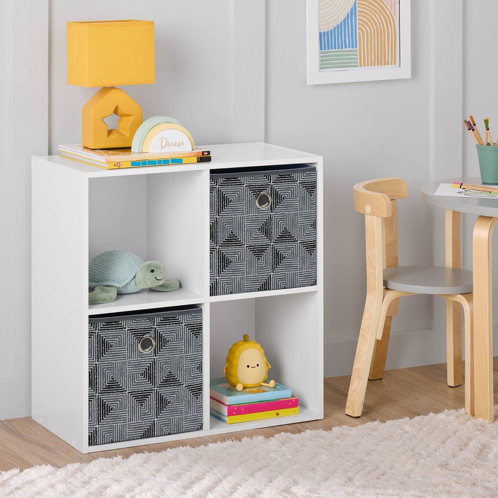 Mainstays White 4-Cube Storage Organizer for Home Organization