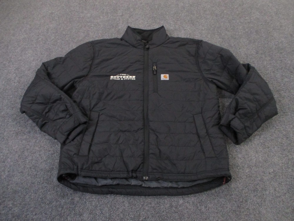 Carhartt Mens L Puffer Jacket Waterproof Workwear Relaxed Fit Outdoor