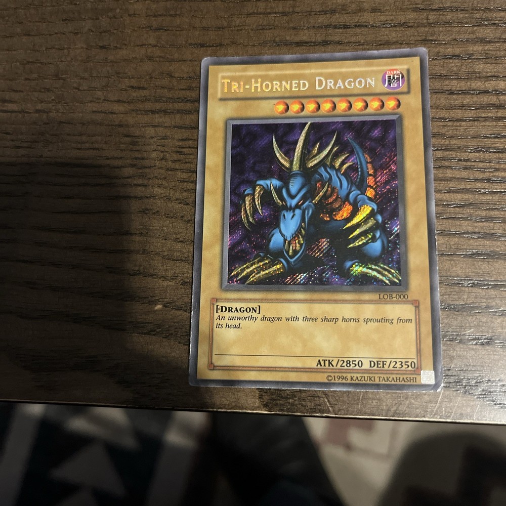 Tri-Horned Dragon LOB-000 Unlimited Rare Yu-Gi-Oh Card