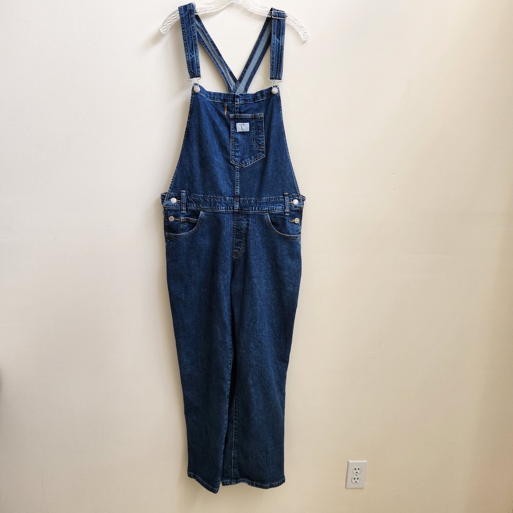 Levi Strauss & Co Overalls Women's 18W San Francisco Two Horse Brand Blue Denim