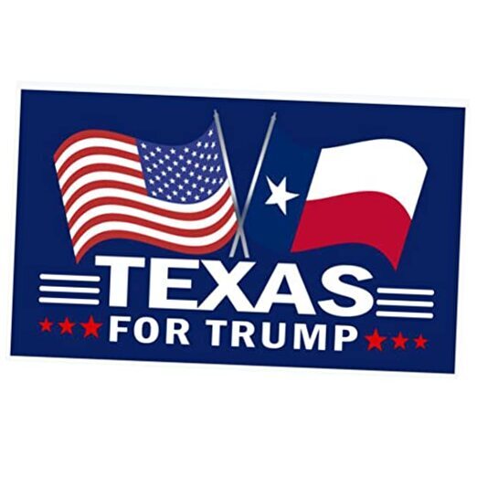 Texas For Trump 2024 US American President Election Banner Blue Texas for Trump