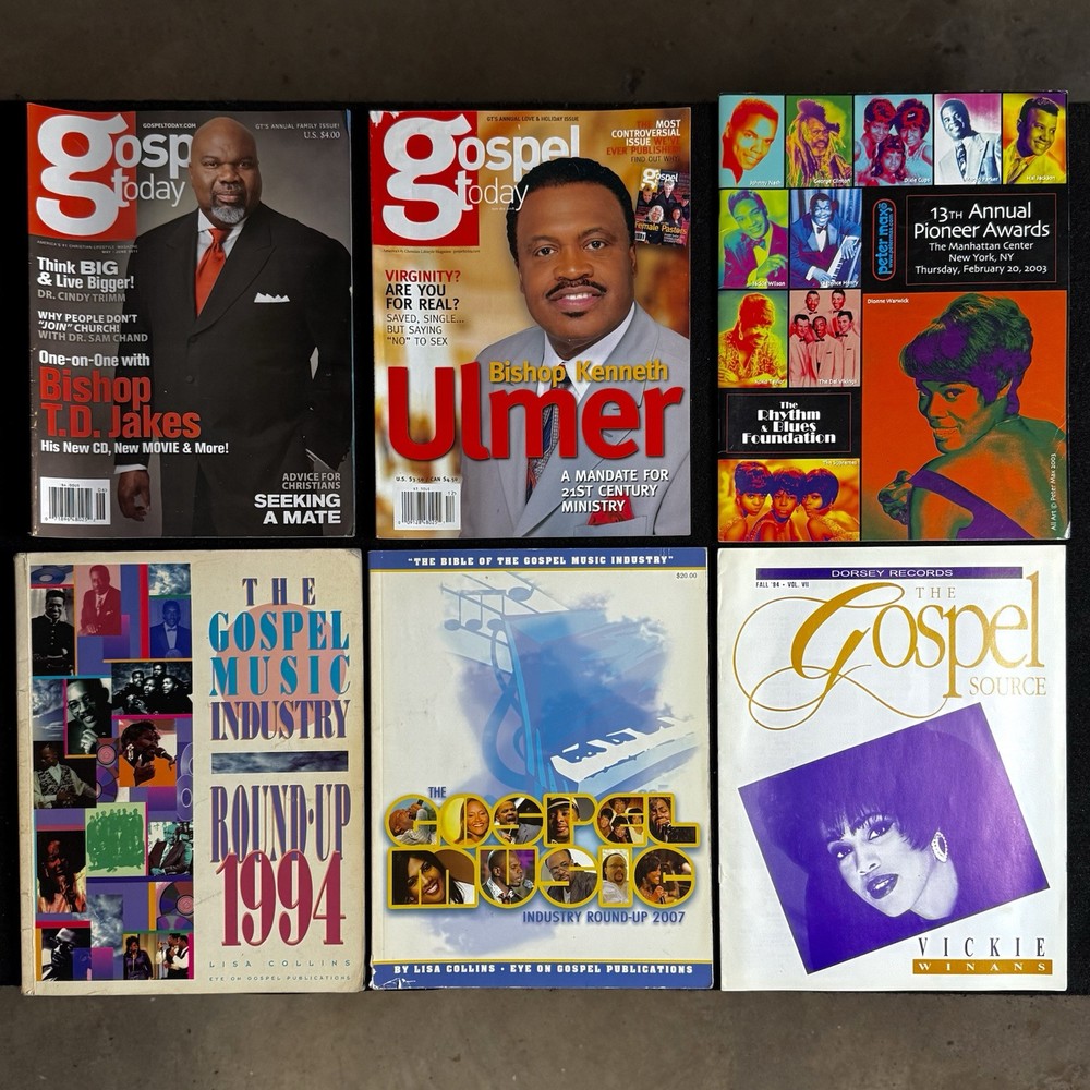 Lot of 9 Vintage Gospel & Christian Music Magazines – Rare Collectibles